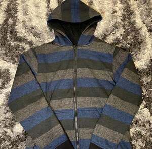 Tony Hawk Boys XL Sherpa Lined Striped Full Zip Hoodie Sweatshirt